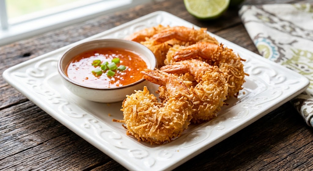 Our crispy coconut shrimp served with sweet chili sauce